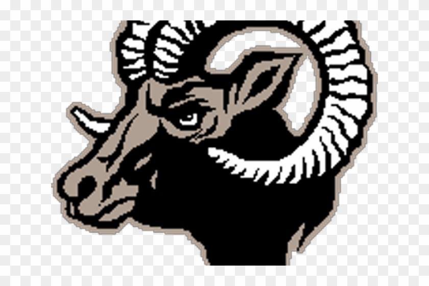 Bighorn Sheep Clipart Ram Football - Clarkston Angora #1623132