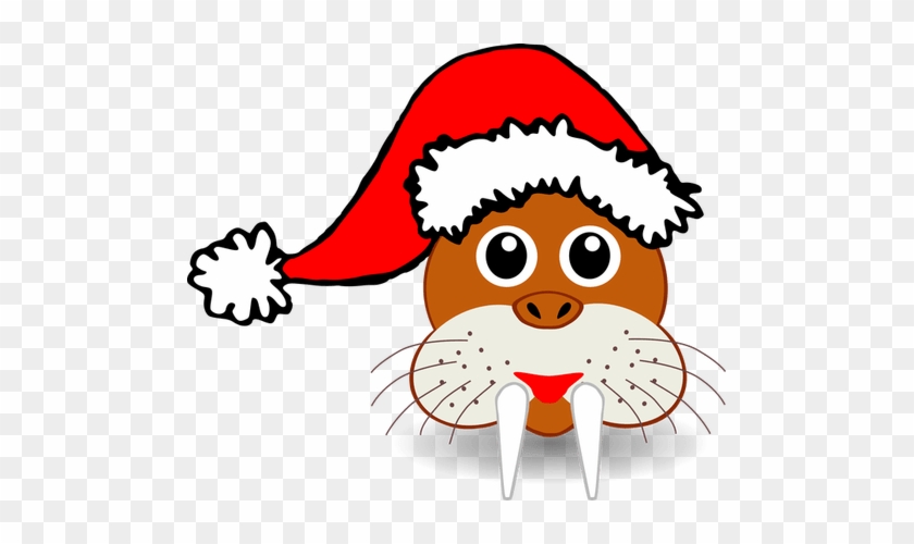 Christmas Animal Clip Art Clipart Best - Santa Claus Walrus #1623252