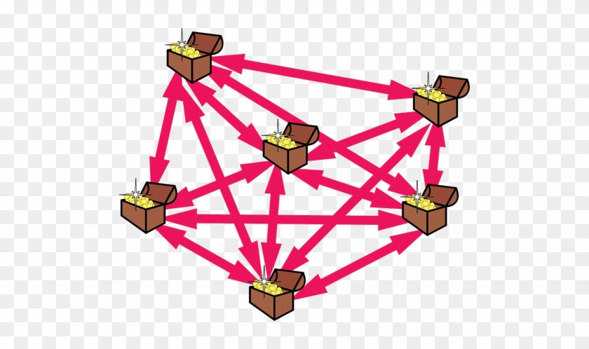 Vector Image Of Early Web Structure With Pots Gold - Clip Art #1623338