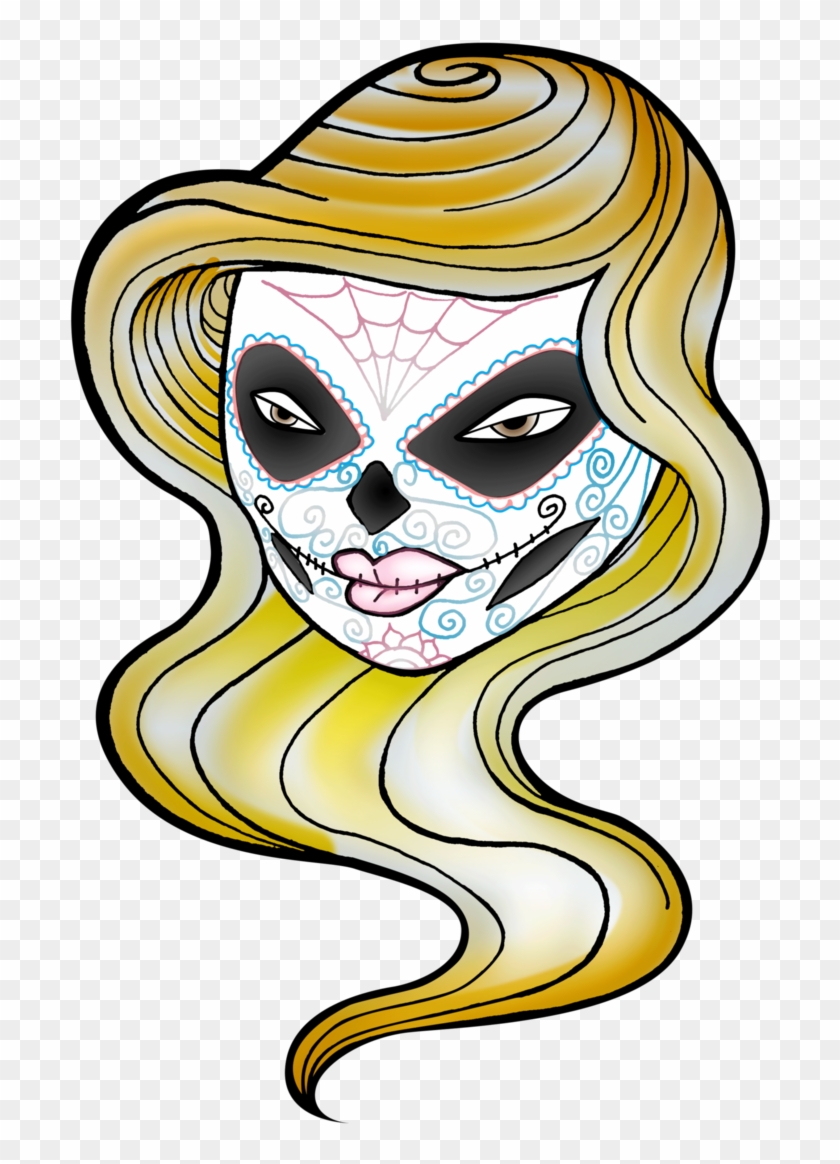 Female Sugar Skull - Illustration #1623352