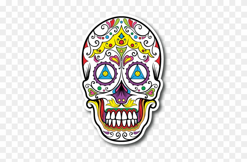 Vinyl Sticker Stickers Pinterest Brighten Up Any - Customize Transfer Caveira Mexicana #1623355