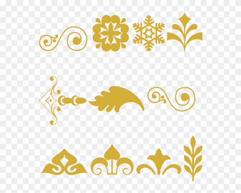 Gold Colors Style Cornucopia Vector, Gold Pattern, - Cornucopia Padrao #1623368