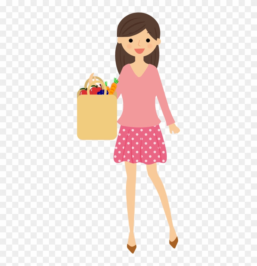 Medium Image - Vector Shopping Girl Png #1623403