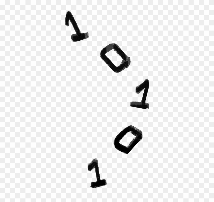 Binary Curved Line - Calligraphy #1623489