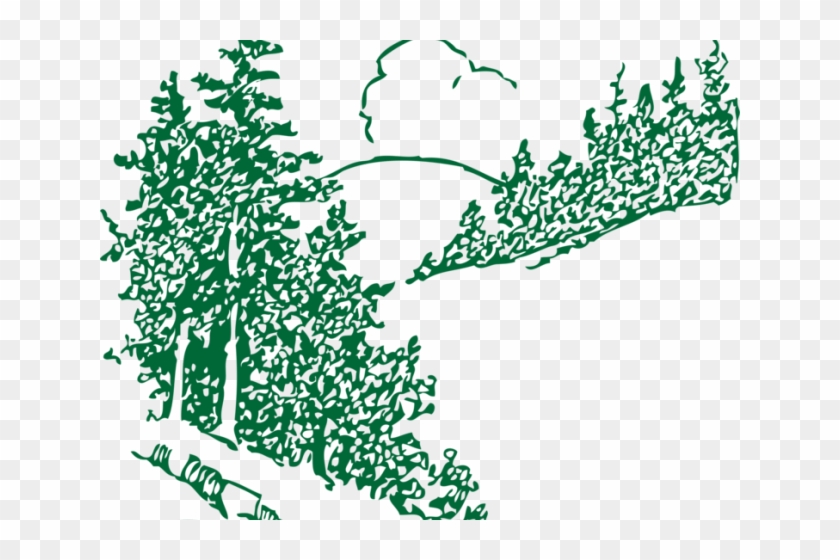 Pine Tree Clipart Mountain - Free Christmas Clip Art #1623553
