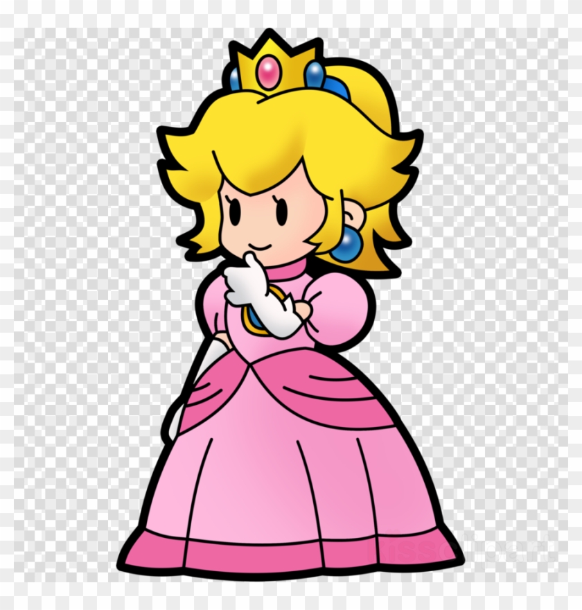 Paper Mario Peach Png Clipart Super Princess Peach - Indian Rupee Sign Png #1623617