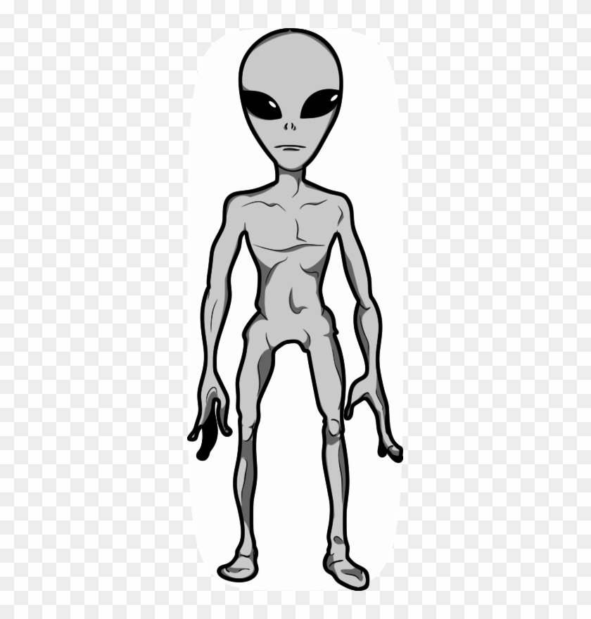 Grey Alien Humanoid Clip Art - Grey Alien Clip Art #1623728