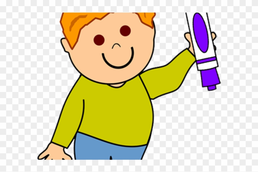 Yawn Clipart Boy Pajamas - Boy With Pen Clipart #1623782
