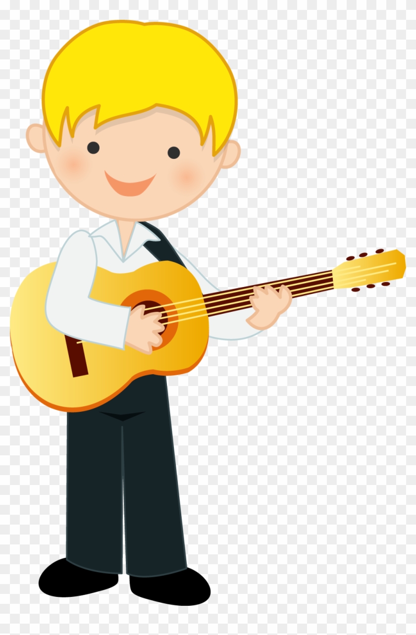 Pin By Swati On Crafts Pinterest Music - Dibujo De Un Niño Tocando La Guitarra #1623925