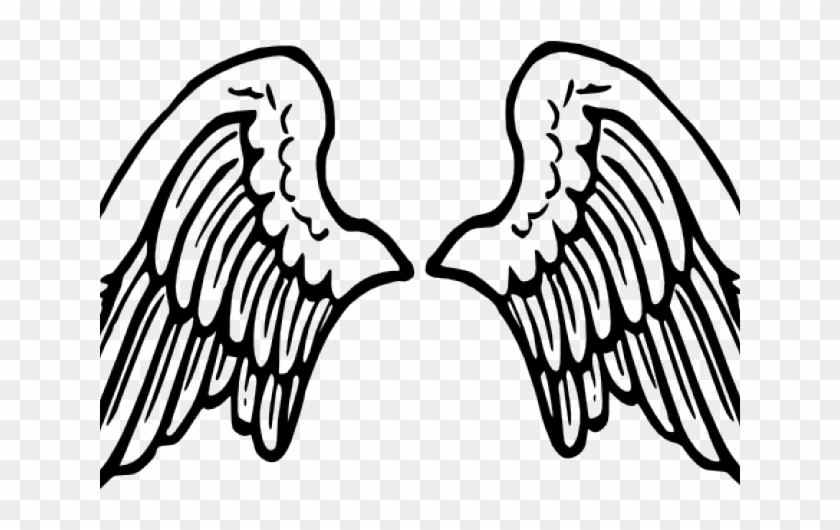 Wings Clipart Line Art - Transparent Angel Wings Clip Art #1623971