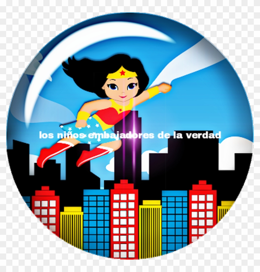 Superwoman Sticker - Mulher Maravilha Cute #1623979