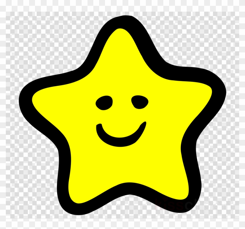 Happy Star Cartoon Clipart Clip Art - Fame Clipart Black And White #1624010