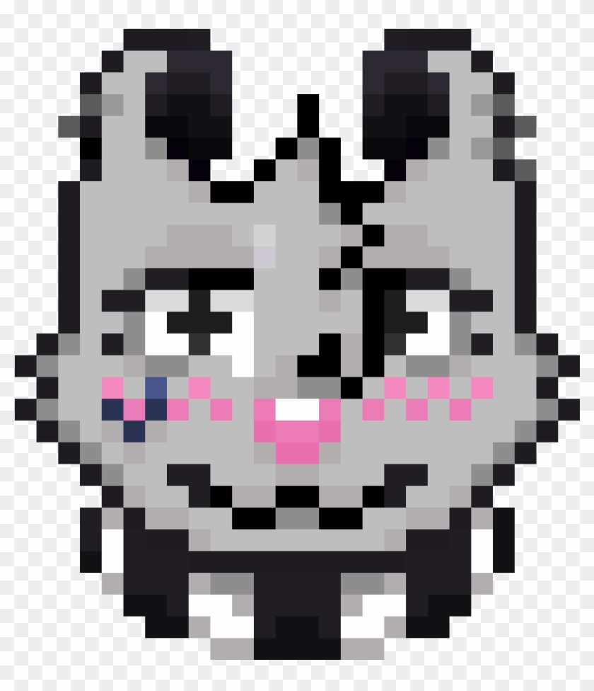 Blushy Opossum Emote - Alien Pixel Art Png #1624076