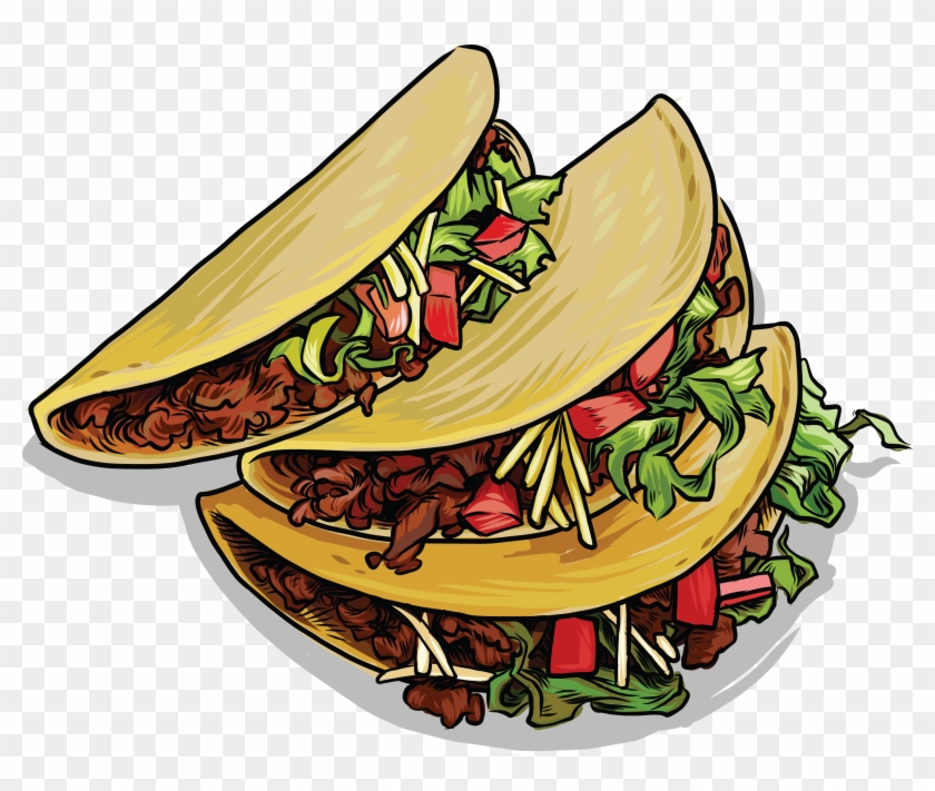 Tacos Clipart Mexico - Hispanic Food Clip Art #1624108