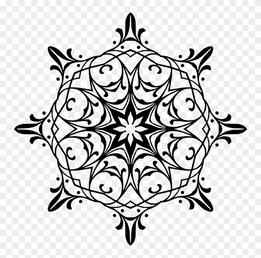 Floral Design Symmetry Leaf Line Art Monochrome - Fundo Para Msn Da Capricho #1624333