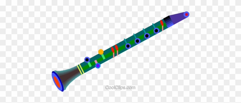 Clarinet Royalty Free Vector Clip Art Illustration - Flute #1624395