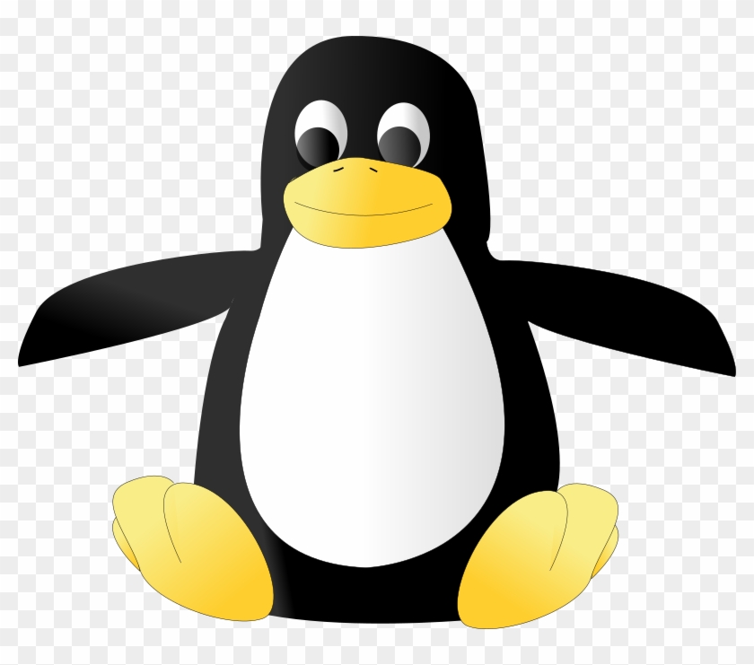 Clipart Plush Tux Penguin Clip Art Black And White - Linux Logo No Background #1624484