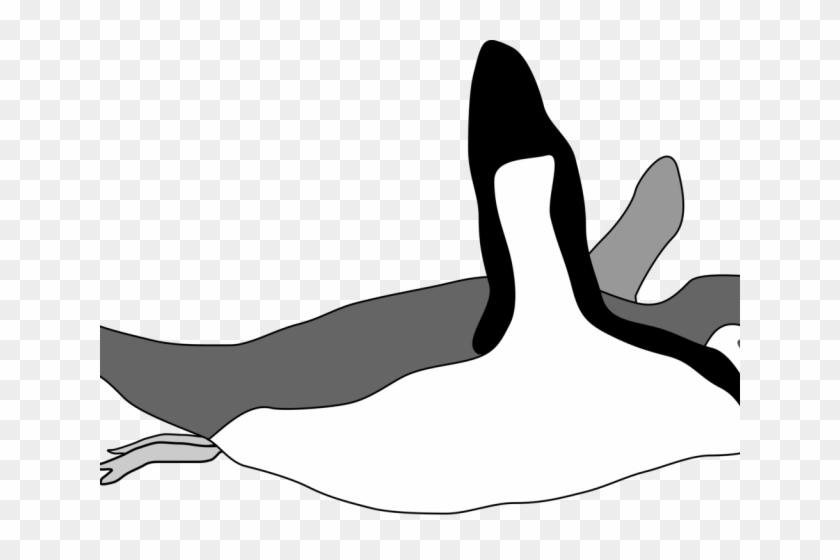Emperor Penguin Clipart Swimming - Dibujar Un Pingüino Nadando #1624485