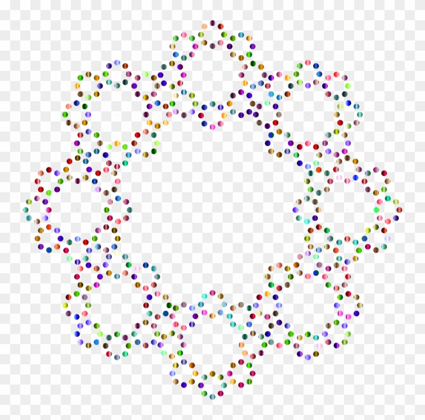 Borders And Frames Circle Decorative Arts Drawing Confetti - Clip Art #1624486