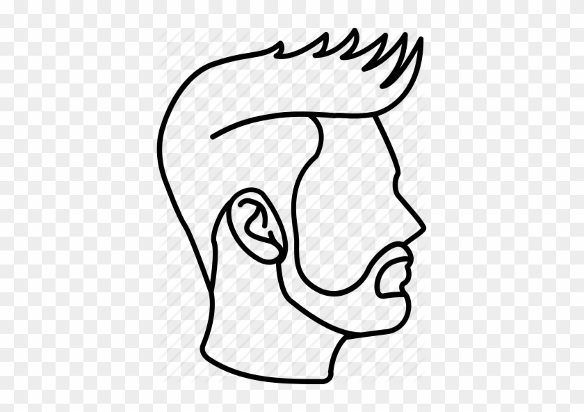 Black And White Male Hairstyles Outlines By Jisun Park - Black And White  Male Hairstyles Outlines By Jisun Park - Free Transparent PNG Clipart  Images Download