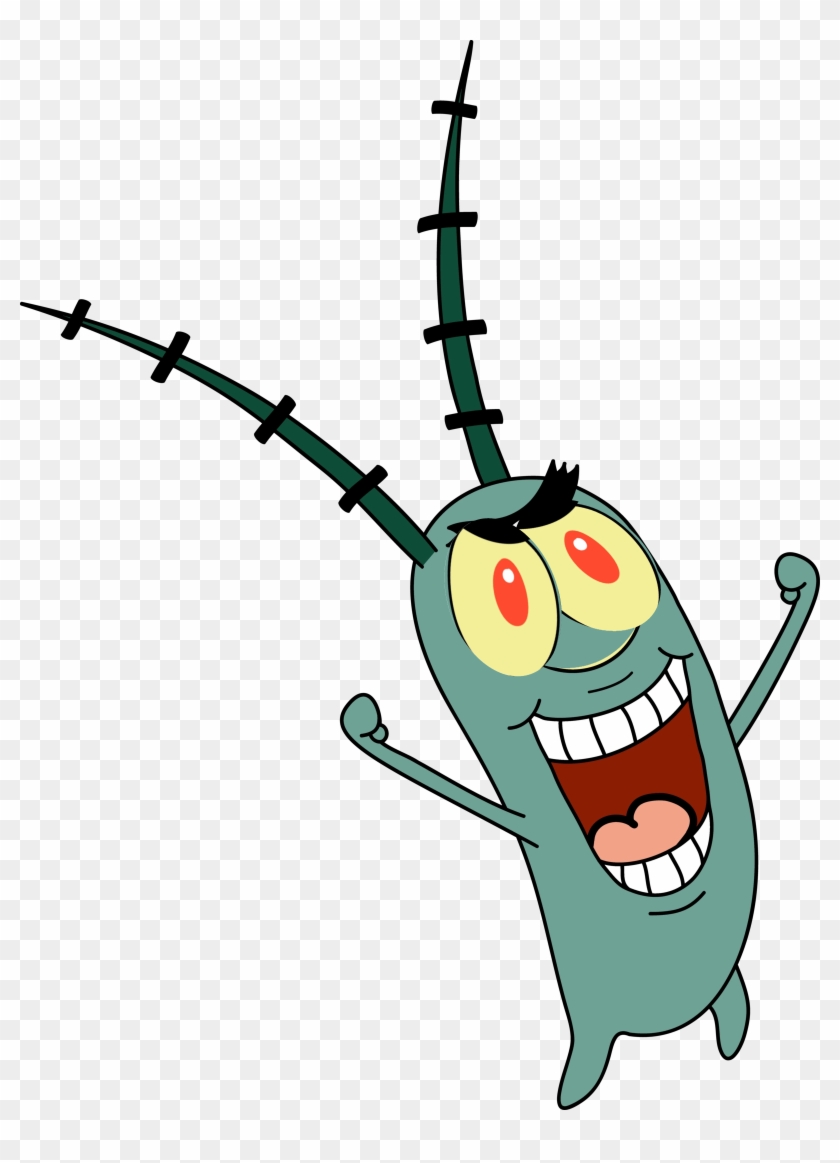 Eyeballs Clipart Two Eye - Spongebob Plankton #1624612