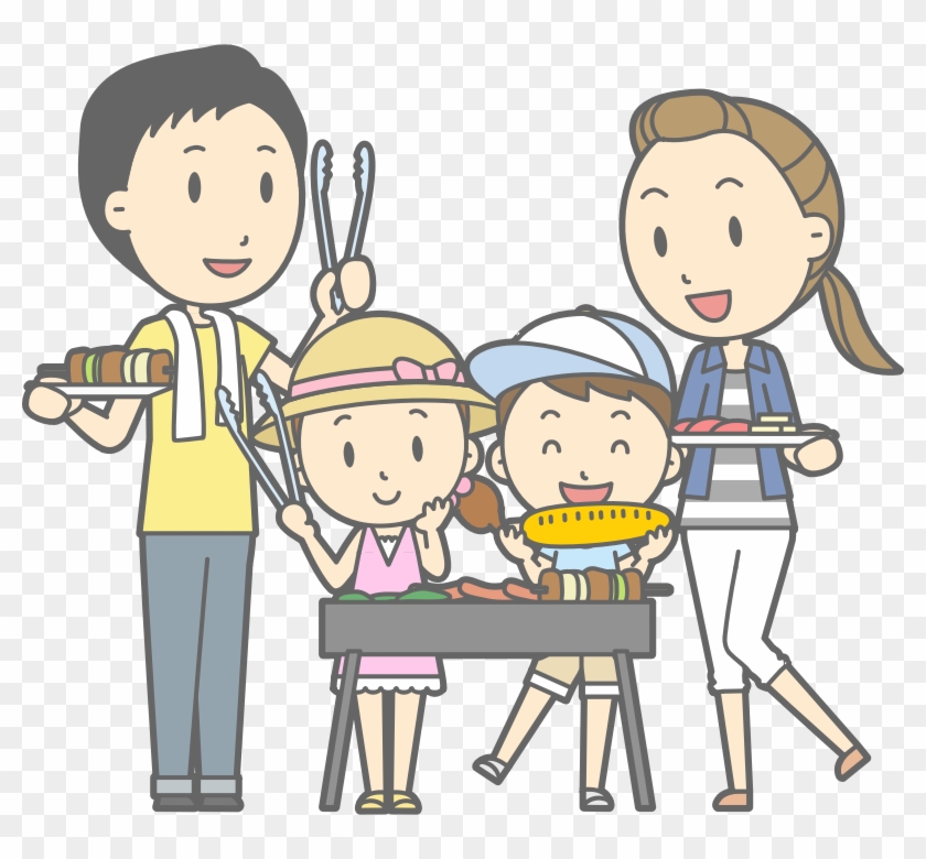 Medium Image - Family Barbecue Clipart #1624618