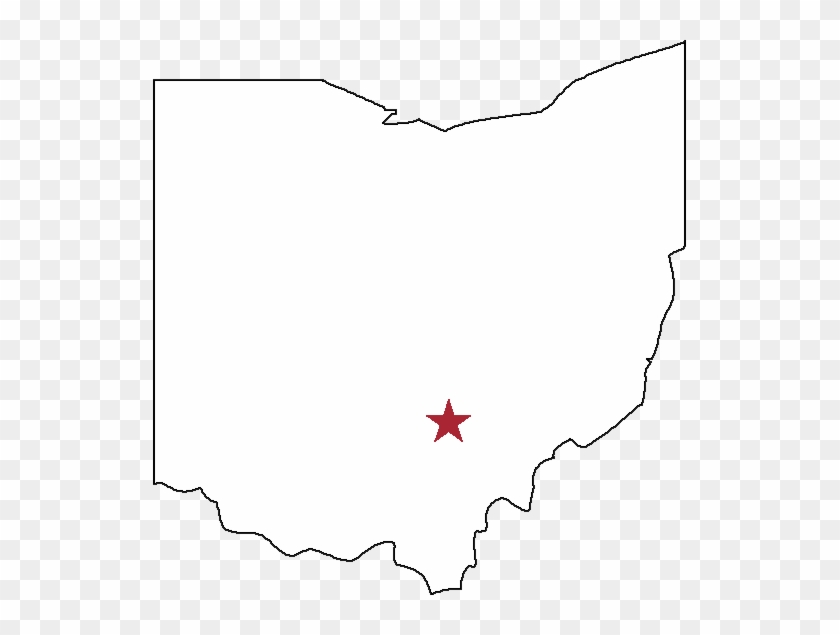 Barbecue In Ohio - Ohio Outline With Columbus #1624634