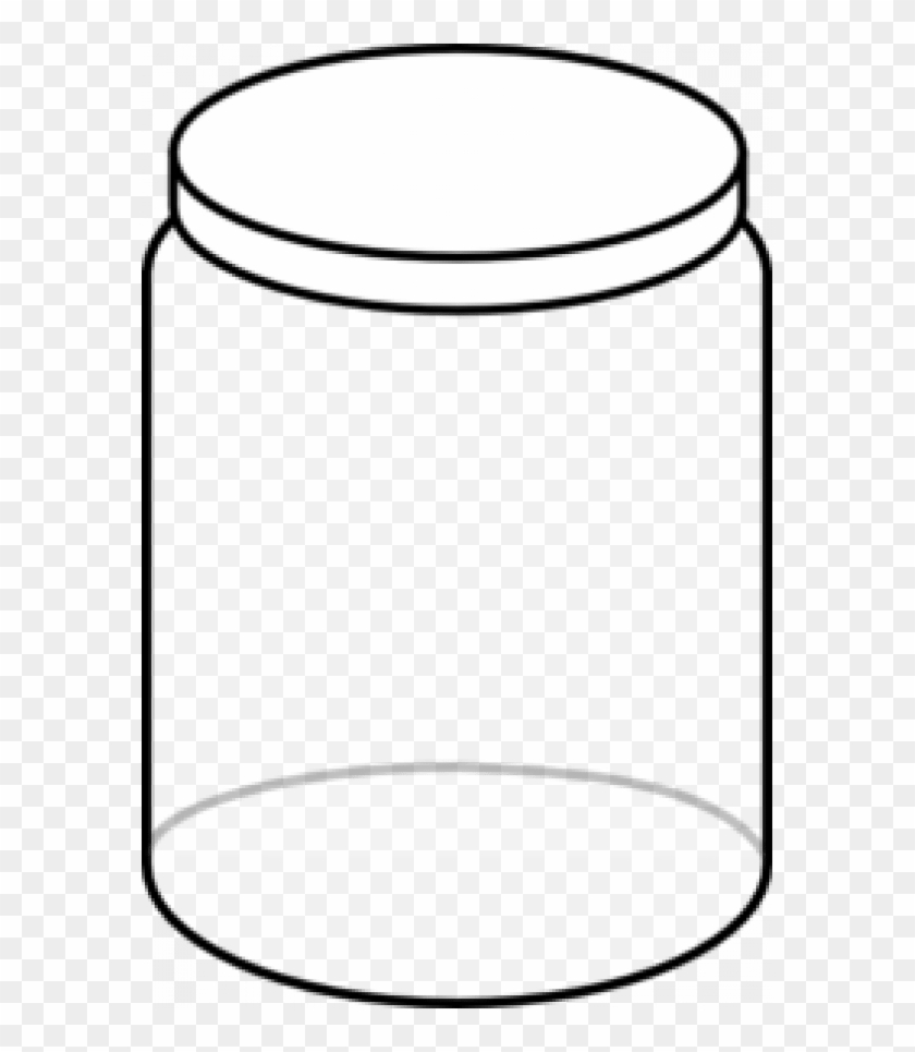 White Jar Clip Art - Jar Clip Art Black And White #1624733