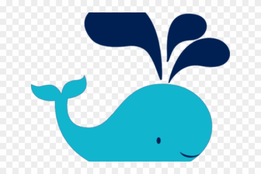 Teal Clipart Whale - Navy Whale #1624801