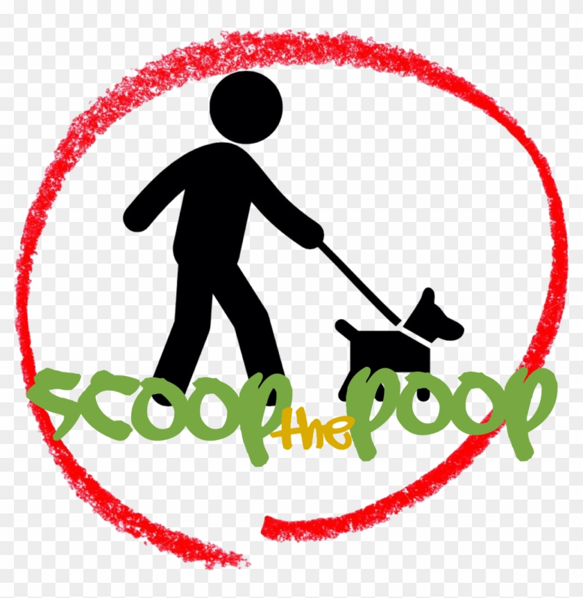 Scoop The Poop - Stick Man Walking Dog #1624828