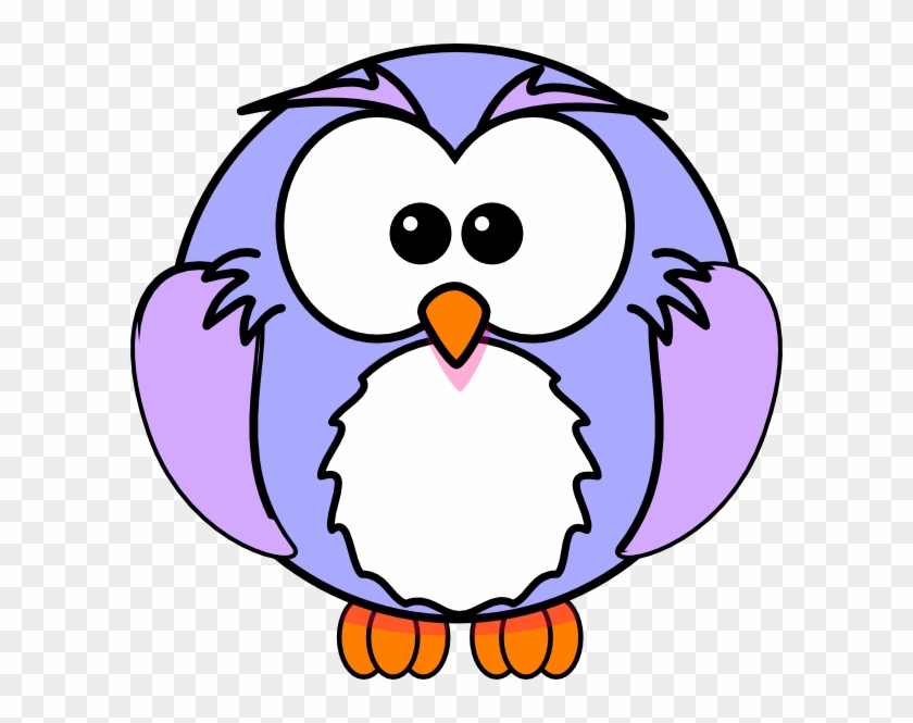 Violet Owl Clip Art At Clkercom Vector Online Royalty - Animal Cartoon Colouring Png #1624865