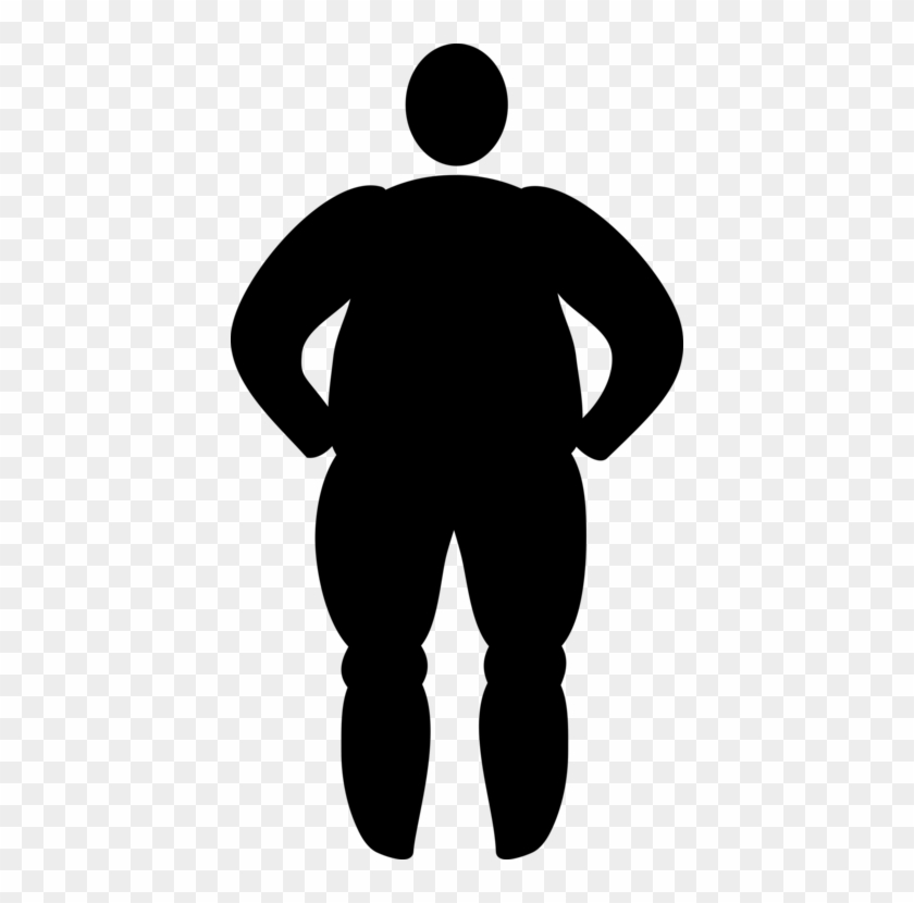 Computer Icons Overweight Silhouette Barbecue Droide - Overweight Clipart #1624899