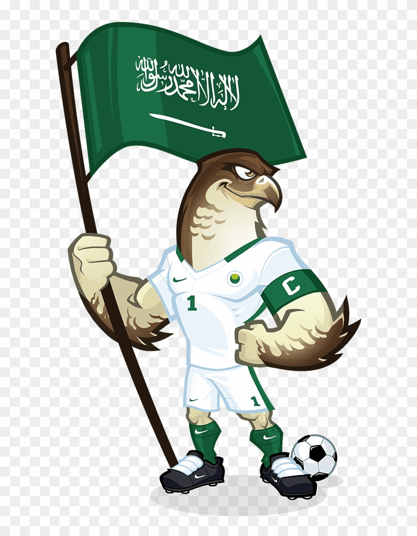 This Guy Is The Mascot Of The Saudi Arabian Football - Saudi Arabia Flag #1624915