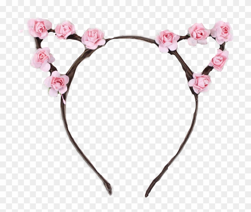 Headband Clipart Rose Crown - Cat Headband Transparent Background #1624928