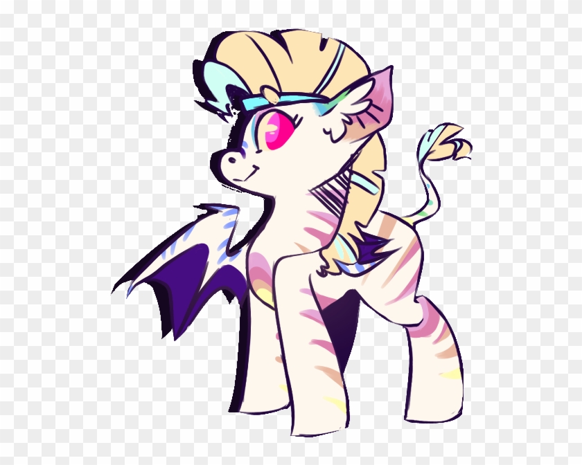 Queenofvipers, Bat Pony, Bat Pony Zebra, Female, Headband, - Cartoon #1624957