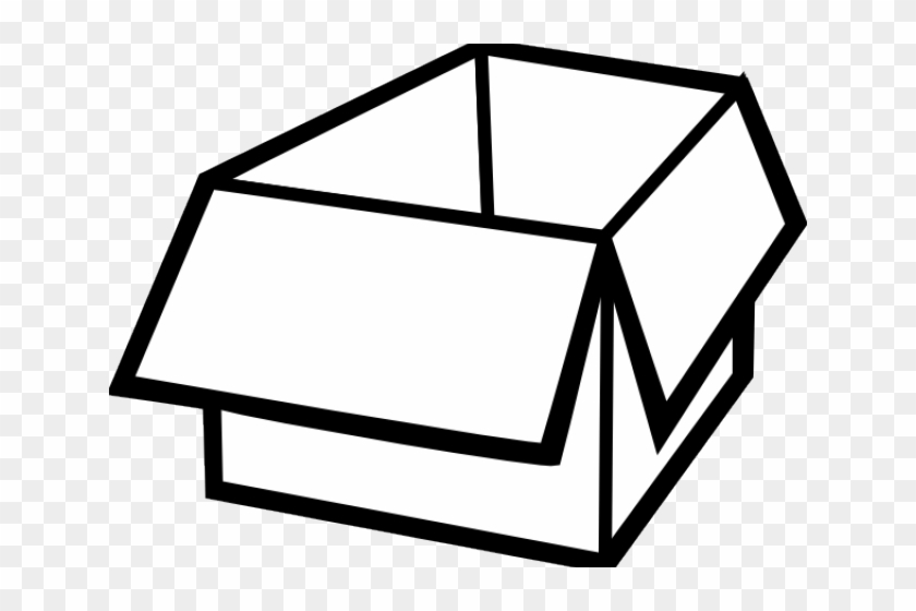 Lunch Box Clipart Outline - Box Clipart Black And White #1624974