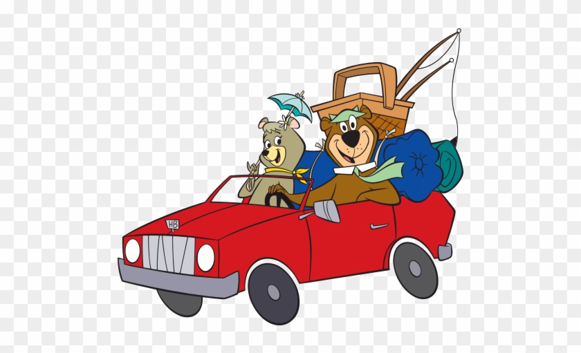 Yogi Bear And Cindy Bear Driving In A Car Packed With - Yogi Bear In Car #1625147