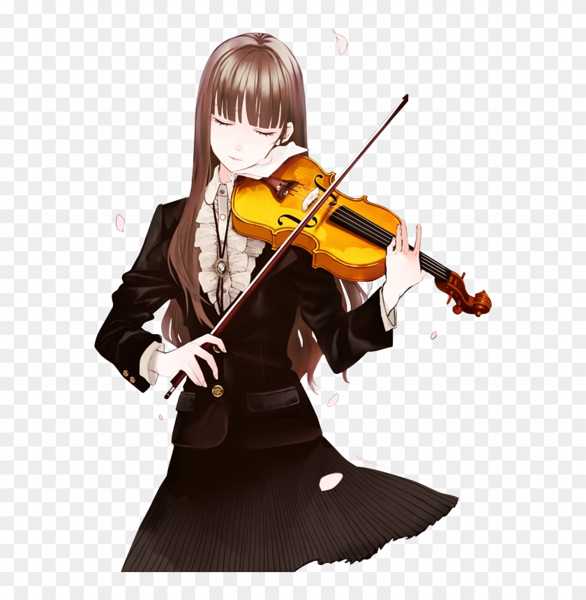 Render Violin - Girl Playing Viola Drawing #1625254
