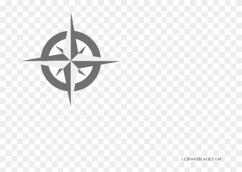 Compass Tools Free Black White Clipart Images Clipartblack - Compass Logo #1625332