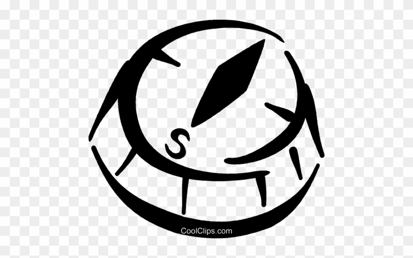 Compass Royalty Free Vector Clip Art Illustration - Compass Royalty Free Vector Clip Art Illustration #1625334