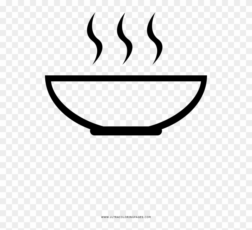 Soup Bowl Coloring Page - Soup Bowl Coloring Page #1625405