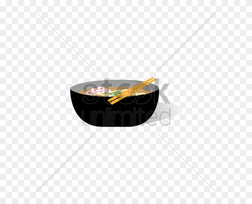 In A Bowl With Chopsticks Vector Image - Asian Soups #1625406