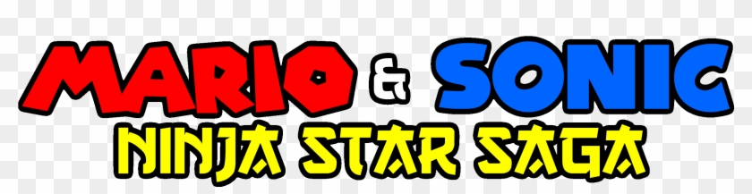 Mario And Sonic Ninja Star Saga Logo By Asylusgoji91 - Mario & Sonic Logo #1625667