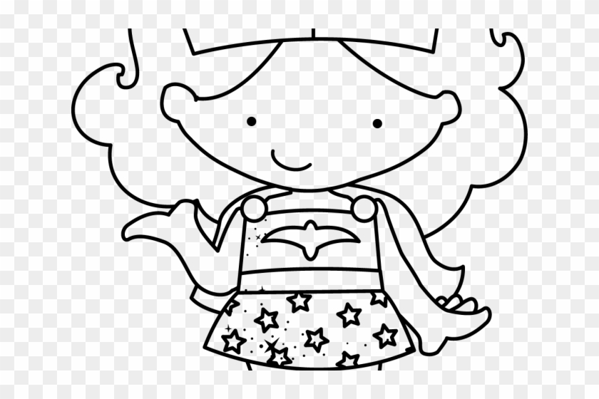 Hero Clipart Black And White - Black And White Superhero Clip Art #1625687