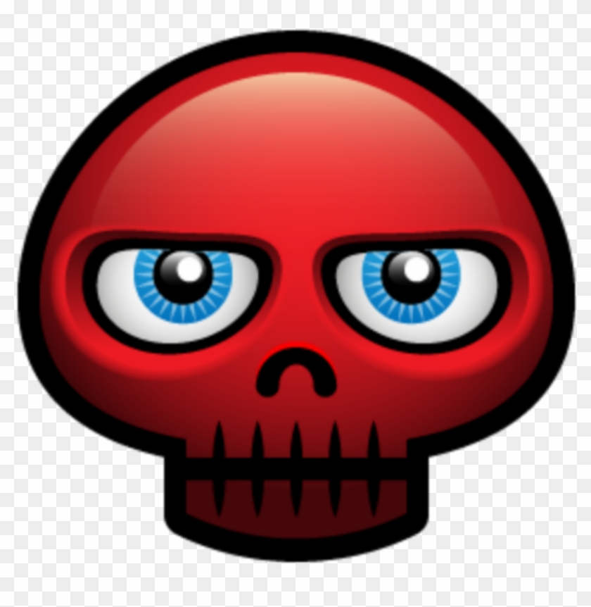 Mq Red Skull Skulls Emoji Emojis - Hopstater Halloween Avatar #1625702
