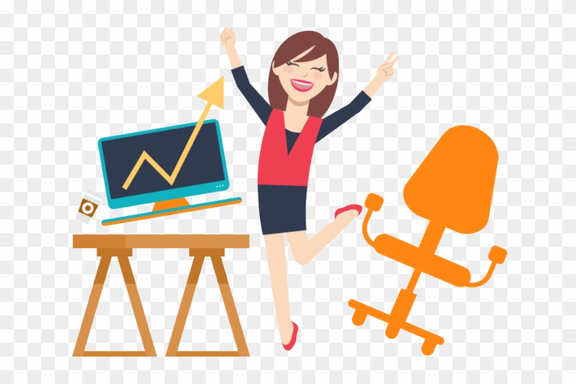 Staff Clipart Coordinator - Clipart Happy Office Worker #1625722