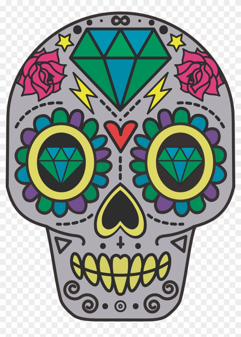 Free Image On Pixabay - Cartoon Skulls Day Of The Dead #1625733