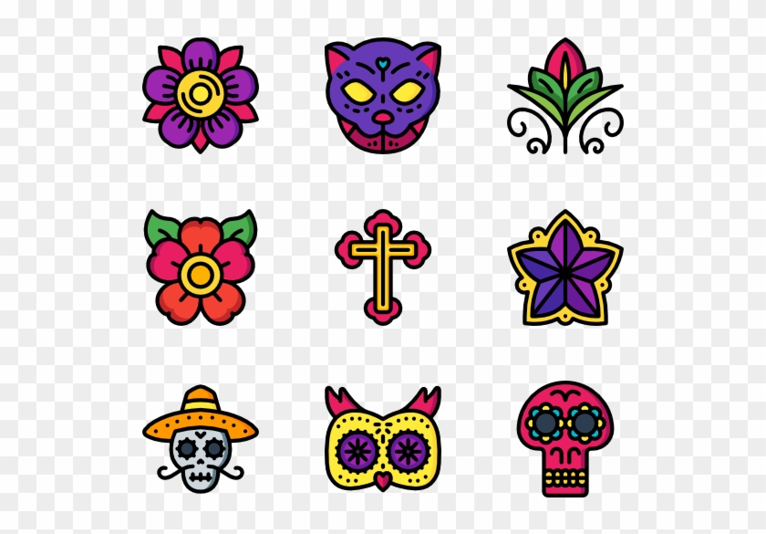Day Of The Dead - Day Of The Dead Flower Png #1625751
