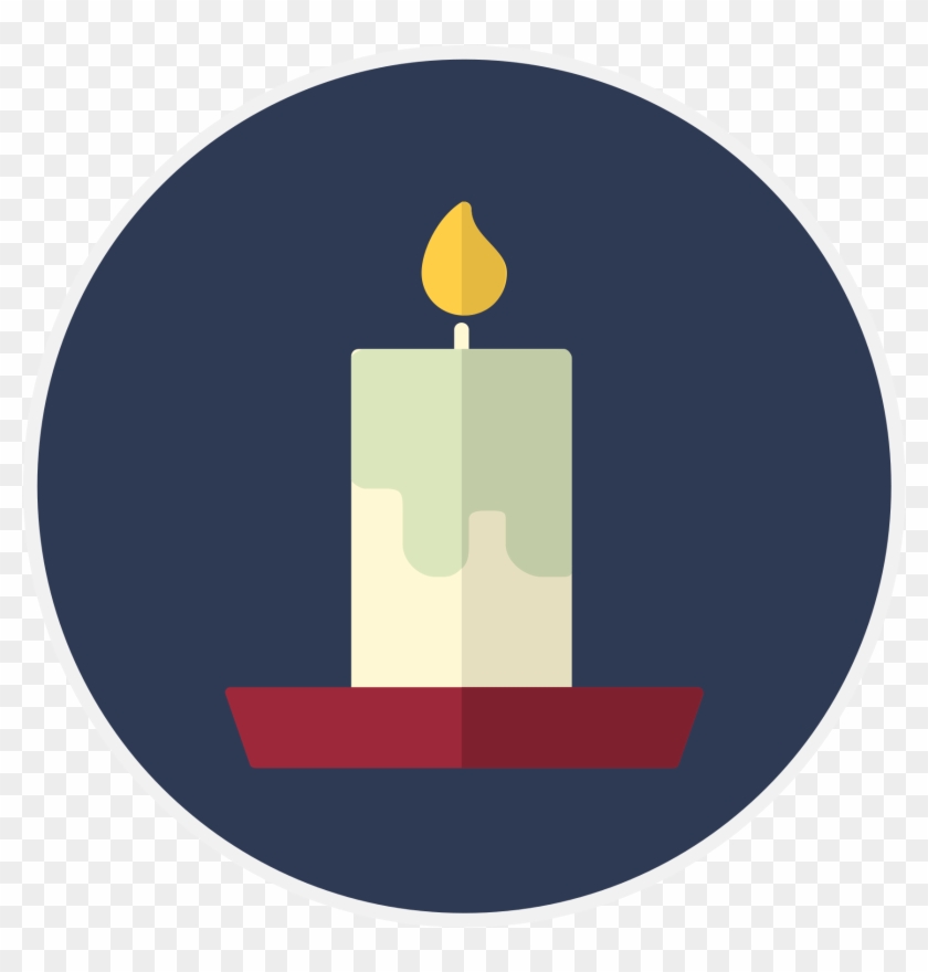 Candle Holder Cliparts - Candle Icon Png #1625777