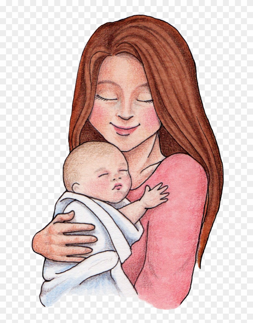 Click Here To Download - Baby With Mother Cartoon Png - Free Transparent PNG  Clipart Images Download
